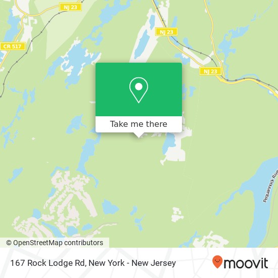 Mapa de 167 Rock Lodge Rd, Stockholm, NJ 07460