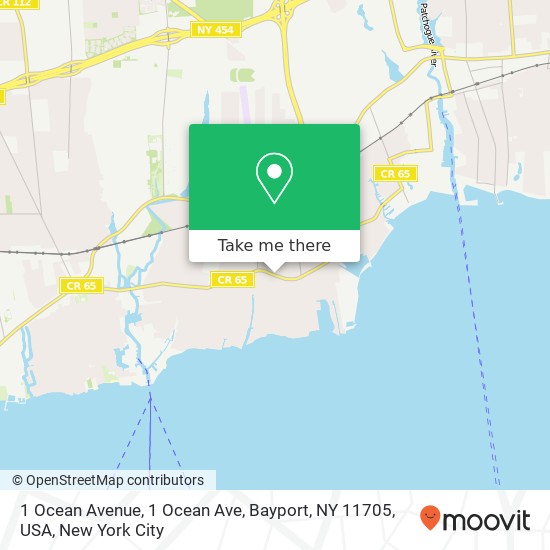 1 Ocean Avenue, 1 Ocean Ave, Bayport, NY 11705, USA map