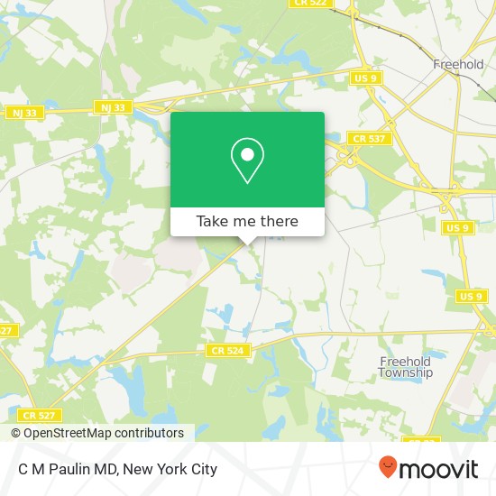 Mapa de C M Paulin MD, 1000 W Main St