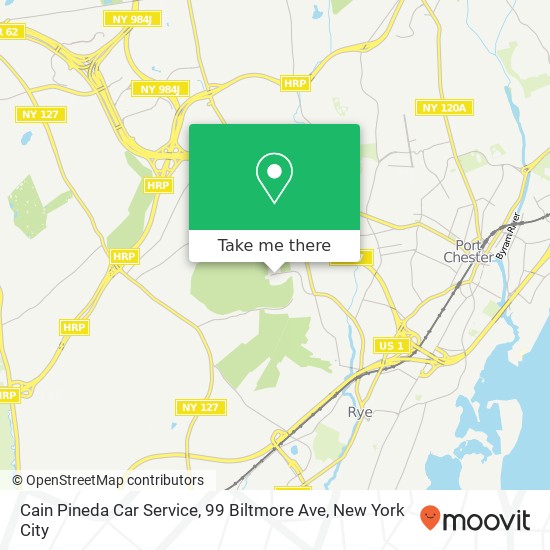 Mapa de Cain Pineda Car Service, 99 Biltmore Ave