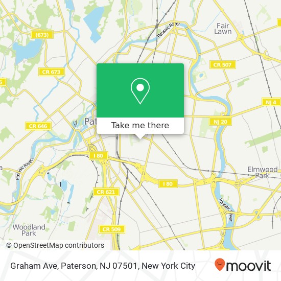 Mapa de Graham Ave, Paterson, NJ 07501