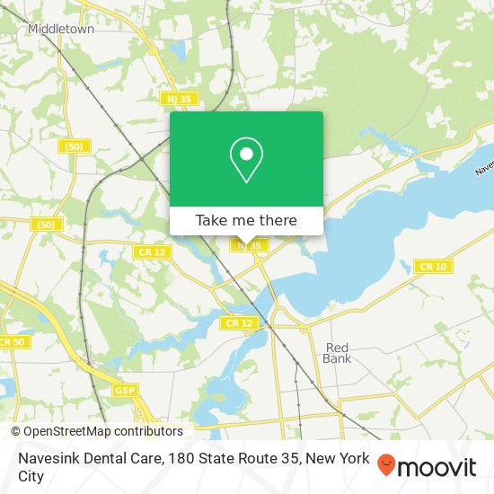 Navesink Dental Care, 180 State Route 35 map