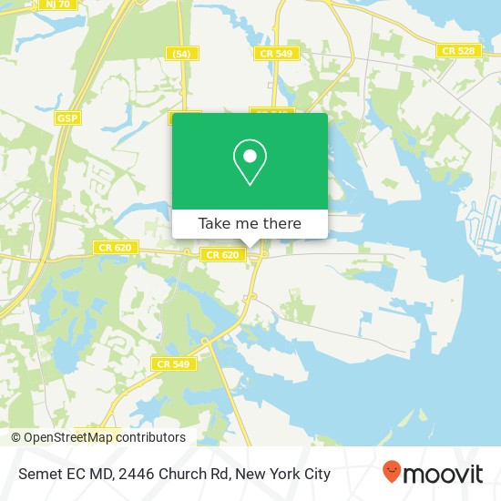 Mapa de Semet EC MD, 2446 Church Rd