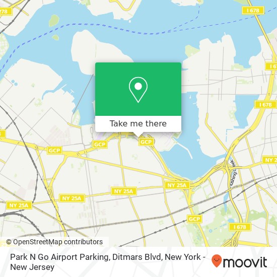 Mapa de Park N Go Airport Parking, Ditmars Blvd