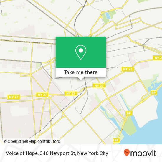 Mapa de Voice of Hope, 346 Newport St