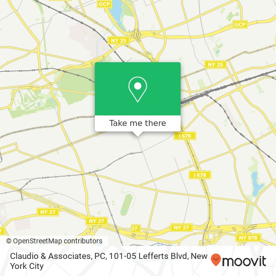 Claudio & Associates, PC, 101-05 Lefferts Blvd map