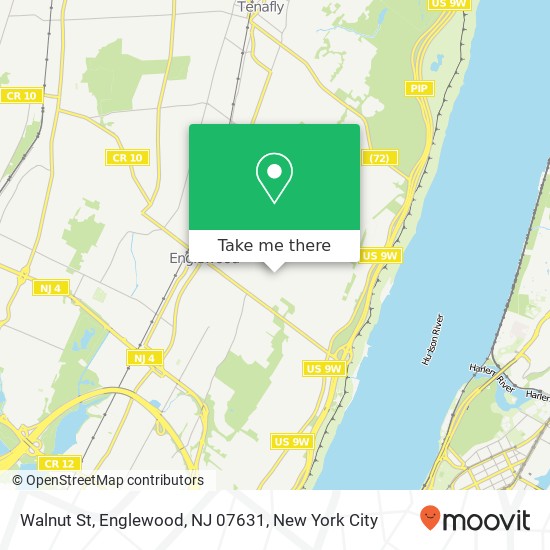 Mapa de Walnut St, Englewood, NJ 07631