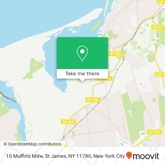 Mapa de 10 Muffin's Mdw, St James, NY 11780