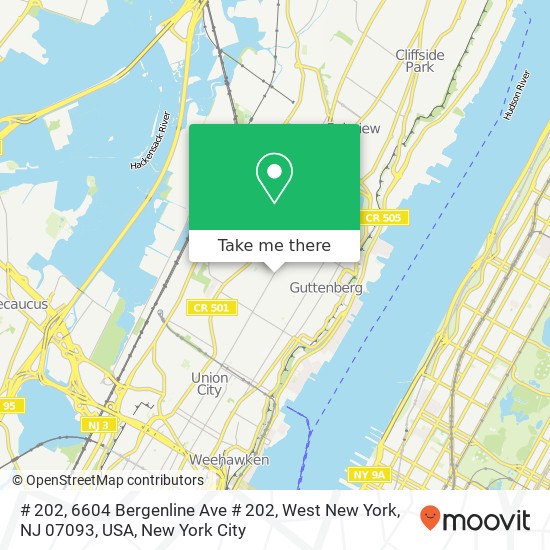 # 202, 6604 Bergenline Ave # 202, West New York, NJ 07093, USA map