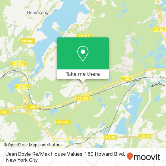 Jean Doyle-Re / Max House Values, 180 Howard Blvd map