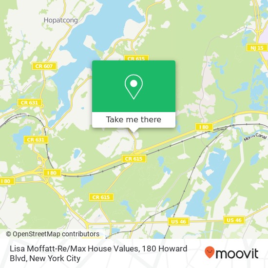 Mapa de Lisa Moffatt-Re / Max House Values, 180 Howard Blvd