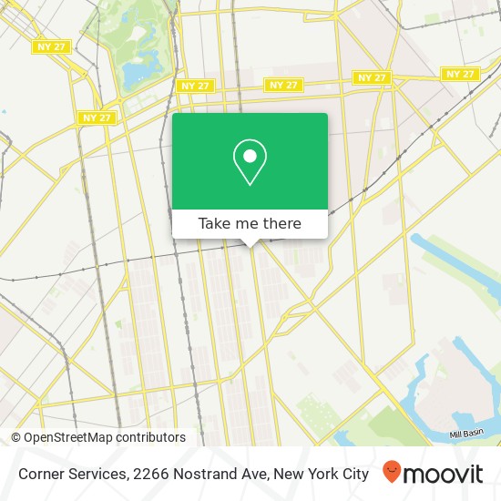 Mapa de Corner Services, 2266 Nostrand Ave
