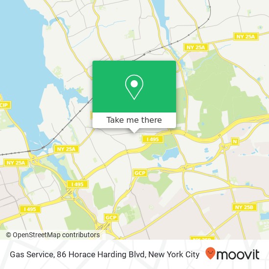 Mapa de Gas Service, 86 Horace Harding Blvd