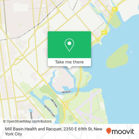 Mill Basin Health and Racquet, 2350 E 69th St map