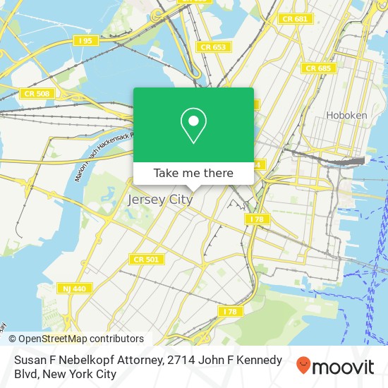 Susan F Nebelkopf Attorney, 2714 John F Kennedy Blvd map
