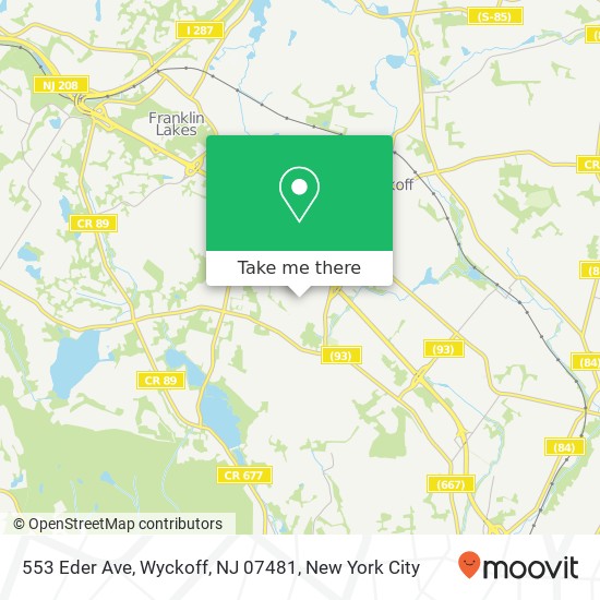 553 Eder Ave, Wyckoff, NJ 07481 map