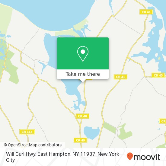 Mapa de Will Curl Hwy, East Hampton, NY 11937