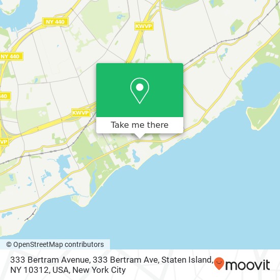 333 Bertram Avenue, 333 Bertram Ave, Staten Island, NY 10312, USA map