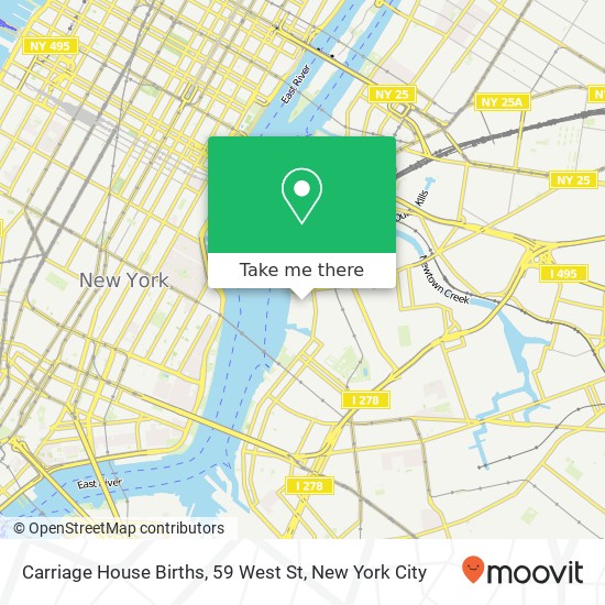 Mapa de Carriage House Births, 59 West St