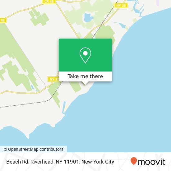 Mapa de Beach Rd, Riverhead, NY 11901