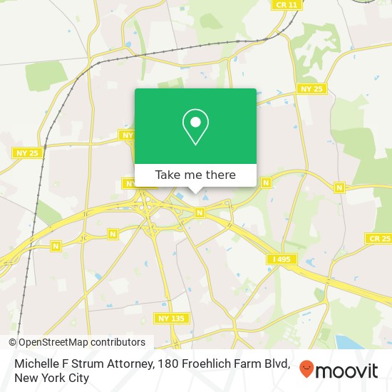 Mapa de Michelle F Strum Attorney, 180 Froehlich Farm Blvd