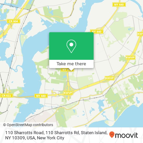 110 Sharrotts Road, 110 Sharrotts Rd, Staten Island, NY 10309, USA map