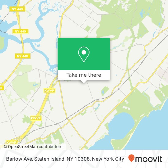 Mapa de Barlow Ave, Staten Island, NY 10308