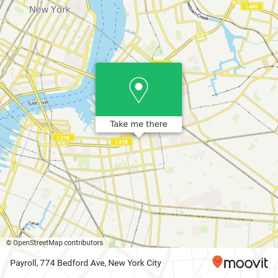 Mapa de Payroll, 774 Bedford Ave