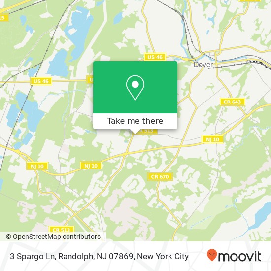 3 Spargo Ln, Randolph, NJ 07869 map