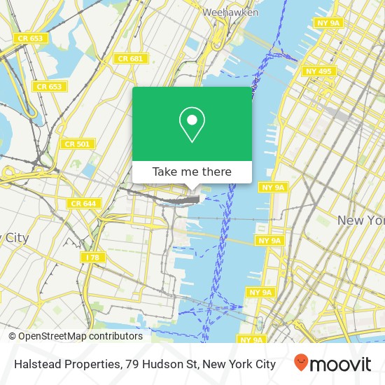 Halstead Properties, 79 Hudson St map
