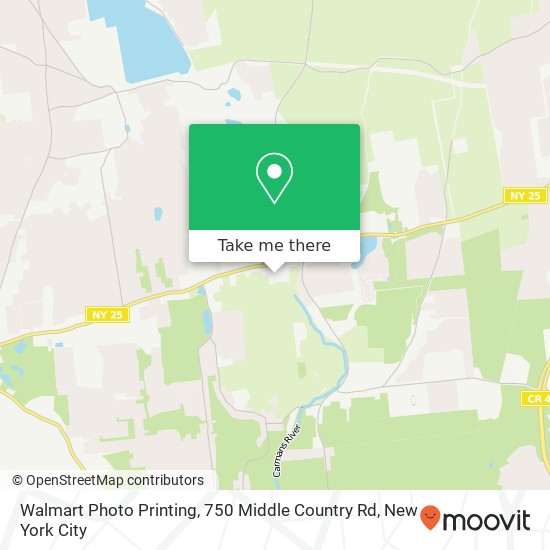 Walmart Photo Printing, 750 Middle Country Rd map