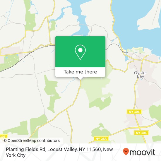 Mapa de Planting Fields Rd, Locust Valley, NY 11560