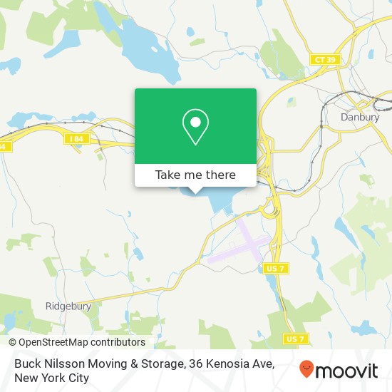 Mapa de Buck Nilsson Moving & Storage, 36 Kenosia Ave