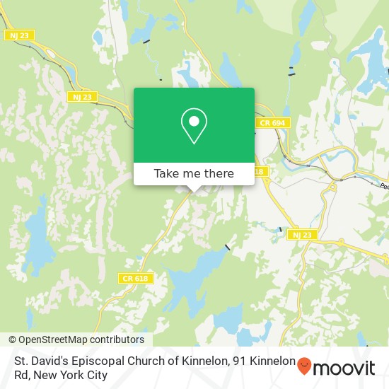 Mapa de St. David's Episcopal Church of Kinnelon, 91 Kinnelon Rd
