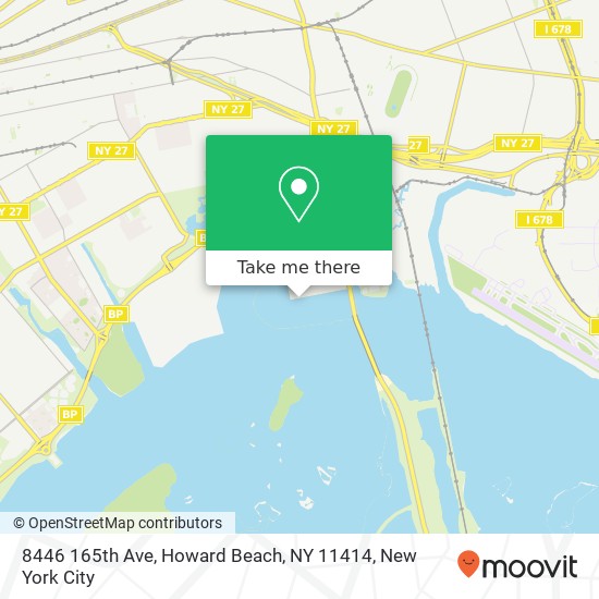 Mapa de 8446 165th Ave, Howard Beach, NY 11414