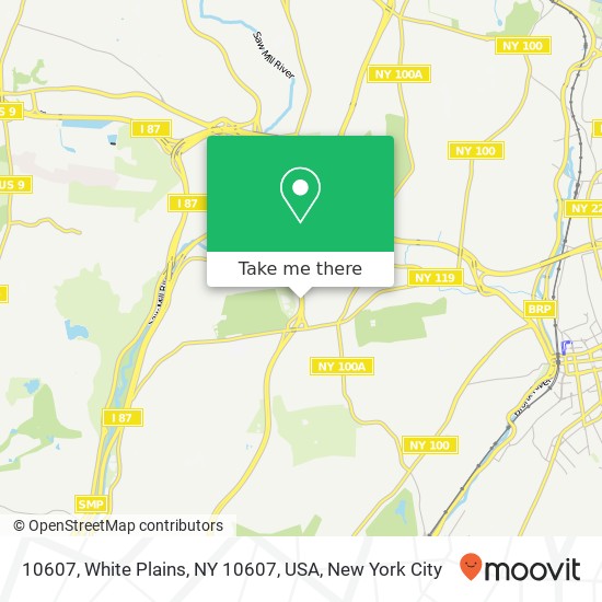 Mapa de 10607, White Plains, NY 10607, USA