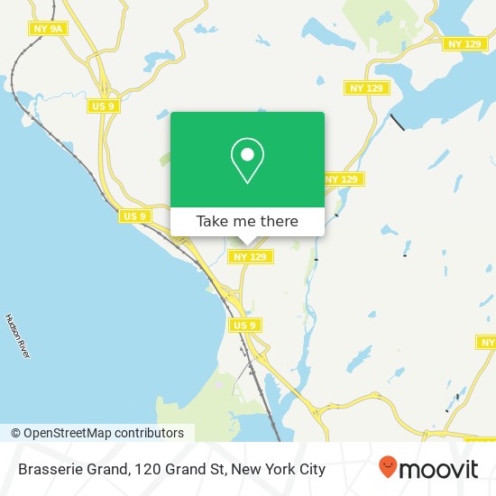 Brasserie Grand, 120 Grand St map