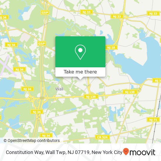 Constitution Way, Wall Twp, NJ 07719 map