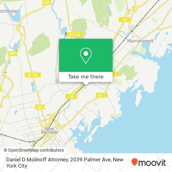 Daniel D Molinoff Attorney, 2039 Palmer Ave map