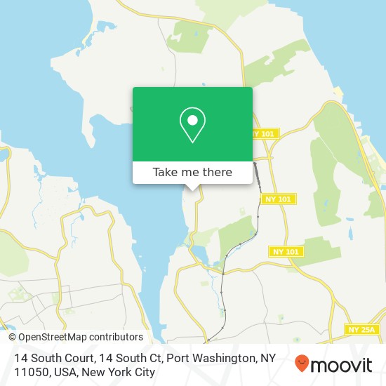 14 South Court, 14 South Ct, Port Washington, NY 11050, USA map