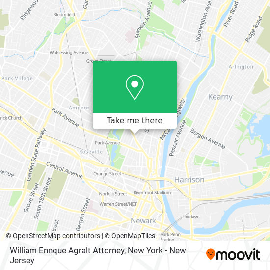 William Ennque Agralt Attorney map