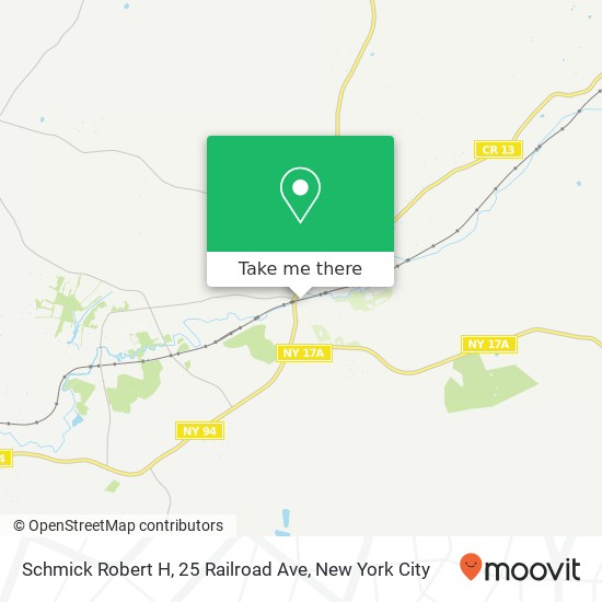 Schmick Robert H, 25 Railroad Ave map