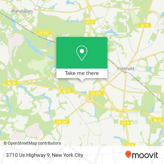 3710 Us Highway 9, 3710 Us Highway 9, Freehold, NJ 07728, USA map