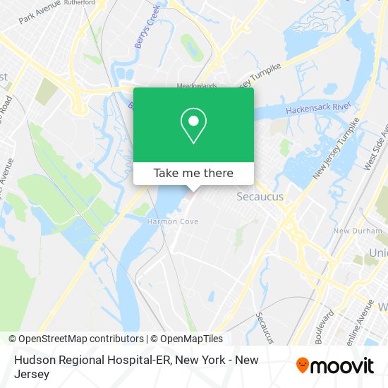 Hudson Regional Hospital-ER map