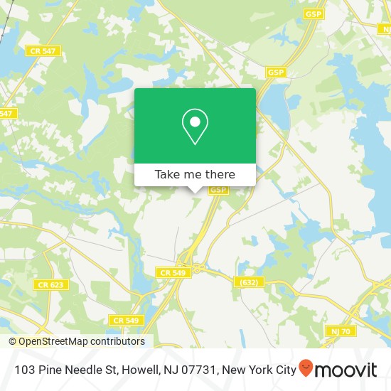 103 Pine Needle St, Howell, NJ 07731 map