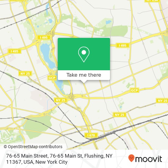 76-65 Main Street, 76-65 Main St, Flushing, NY 11367, USA map