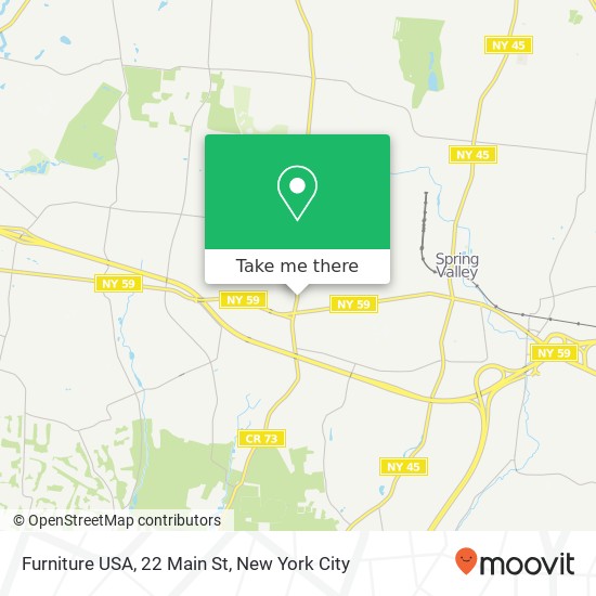 Mapa de Furniture USA, 22 Main St