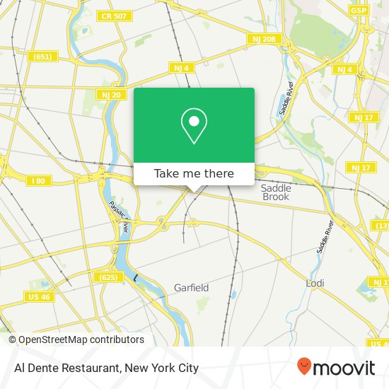 Al Dente Restaurant map