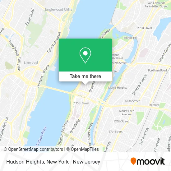 Hudson Heights map