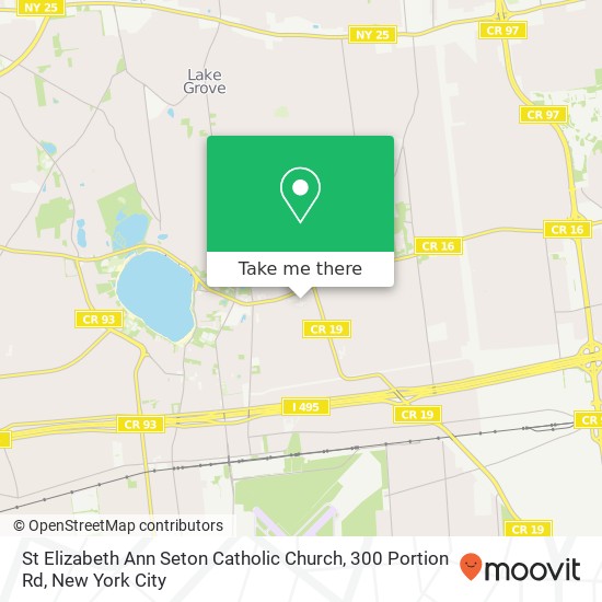 St Elizabeth Ann Seton Catholic Church, 300 Portion Rd map